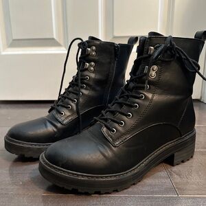 Women’s Black combat boots